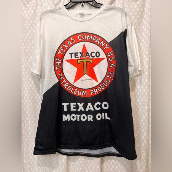 Vintage Retro Style Texaco Motor Oil‎ Logo Graphic Tee 2X - Picture 2 of 4